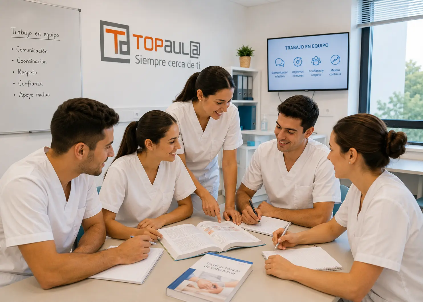Metodología práctica y trabajo en equipo en TOP aul@